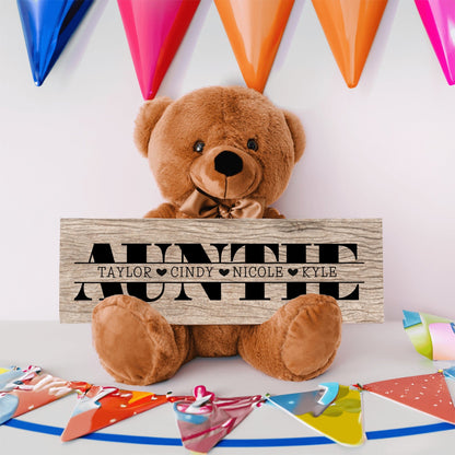 Personalized Teddy Bear For Auntie