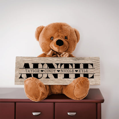 Personalized Teddy Bear For Auntie