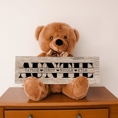 Personalized Teddy Bear For Auntie