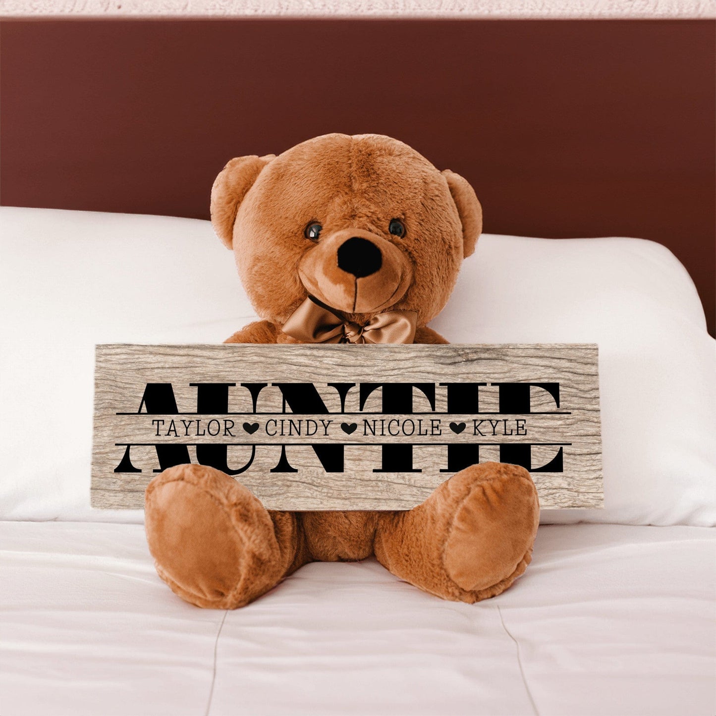 Personalized Teddy Bear For Auntie