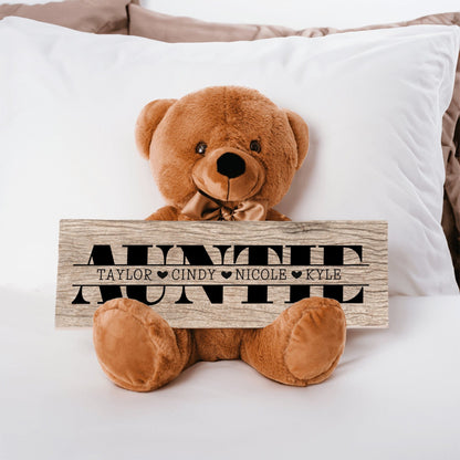 Personalized Teddy Bear For Auntie