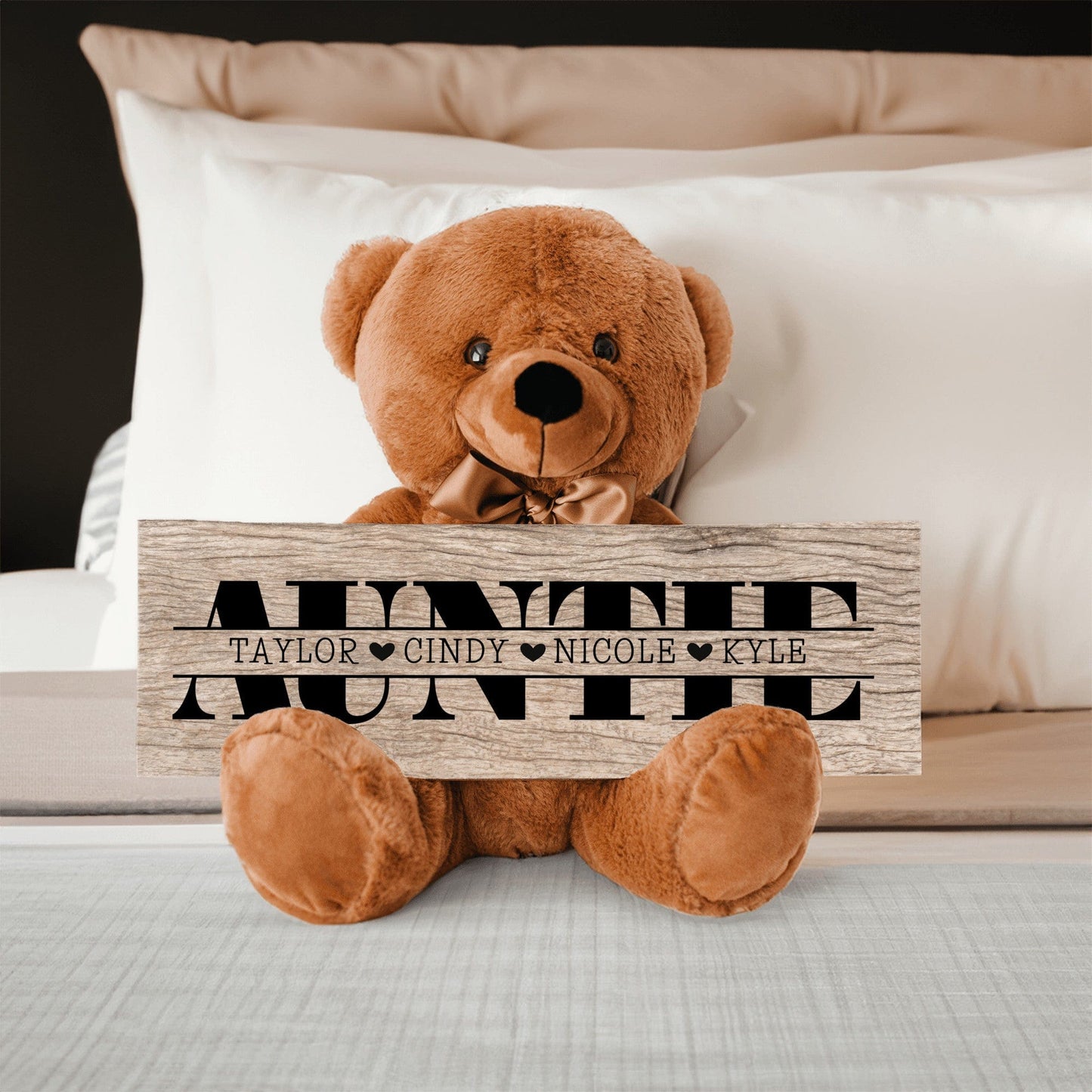 Personalized Teddy Bear For Auntie