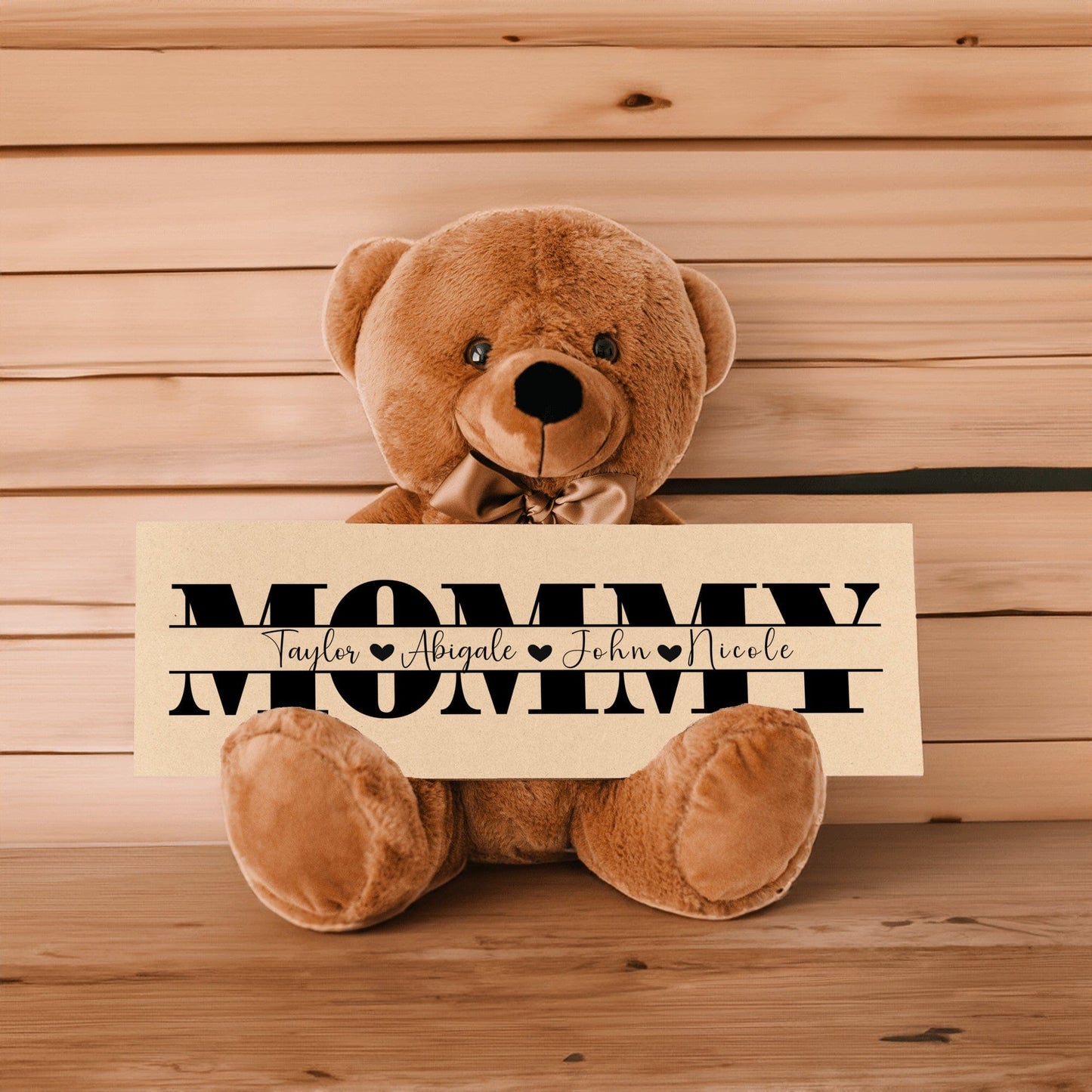 Personalized Teddy Bear Gift For Mommy