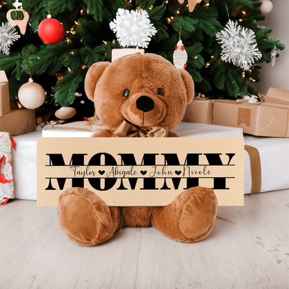 Personalized Teddy Bear Gift For Mommy