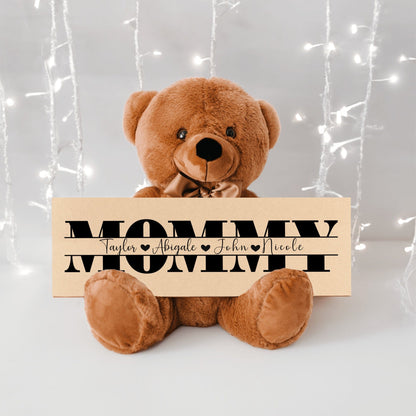 Personalized Teddy Bear Gift For Mommy