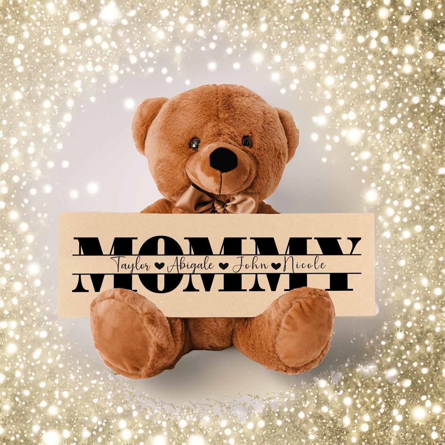 Personalized Teddy Bear Gift For Mommy