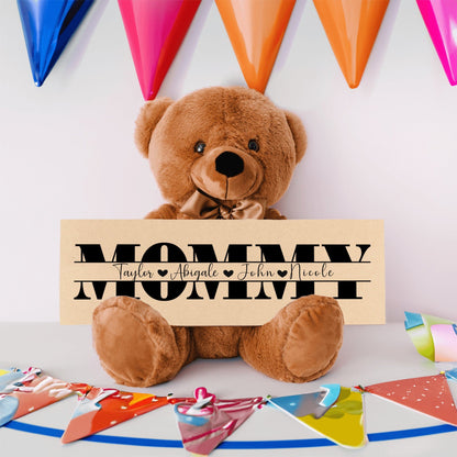 Personalized Teddy Bear Gift For Mommy