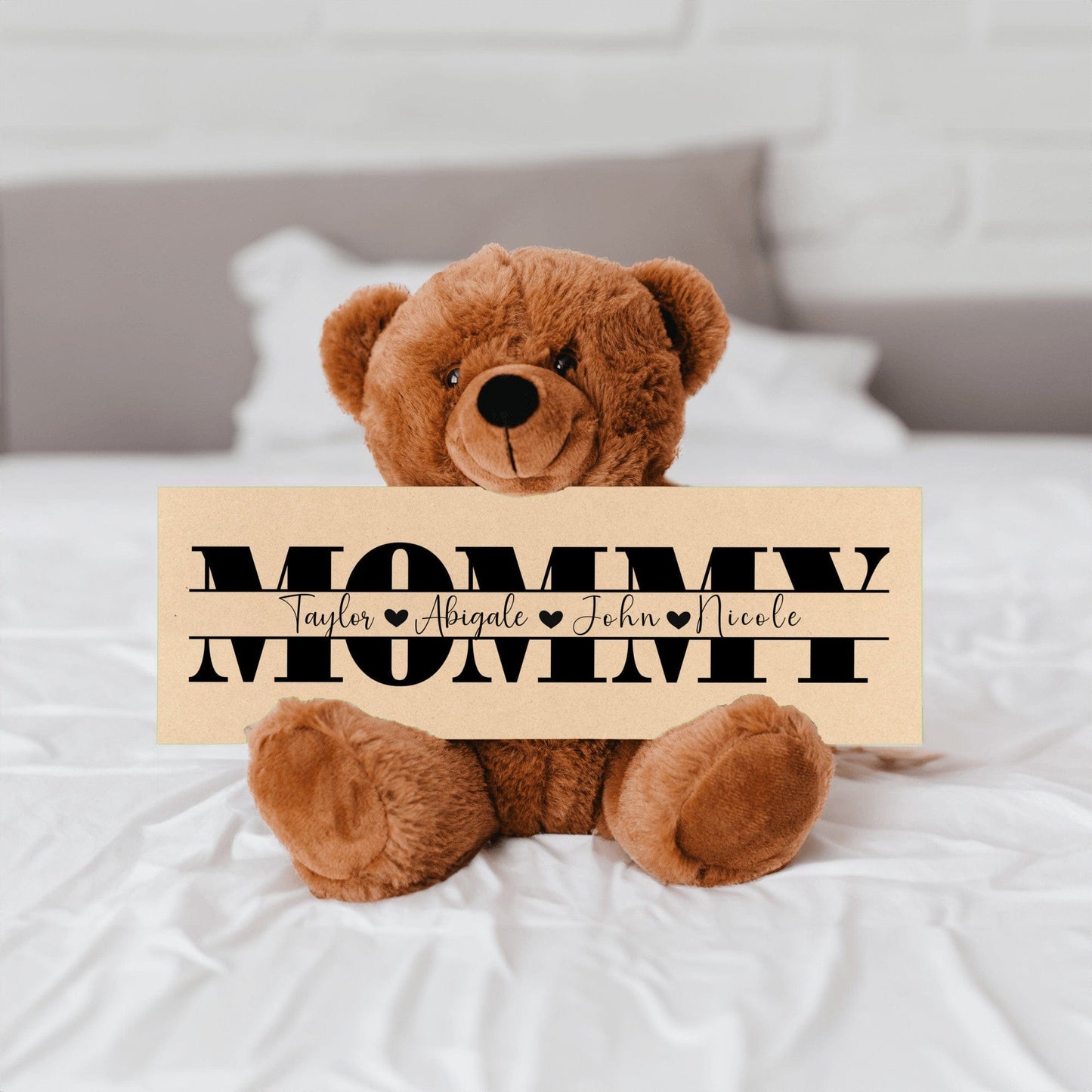 Personalized Teddy Bear Gift For Mommy