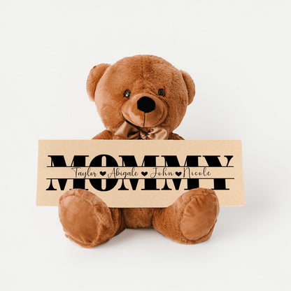 Personalized Teddy Bear Gift For Mommy