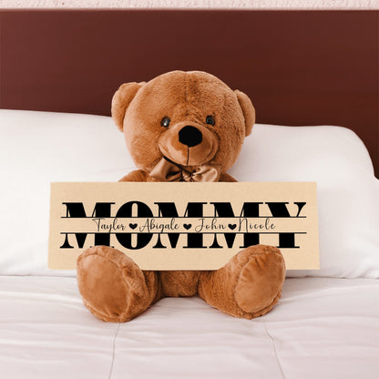 Personalized Teddy Bear Gift For Mommy