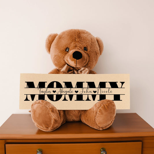 Personalized Teddy Bear Gift For Mommy