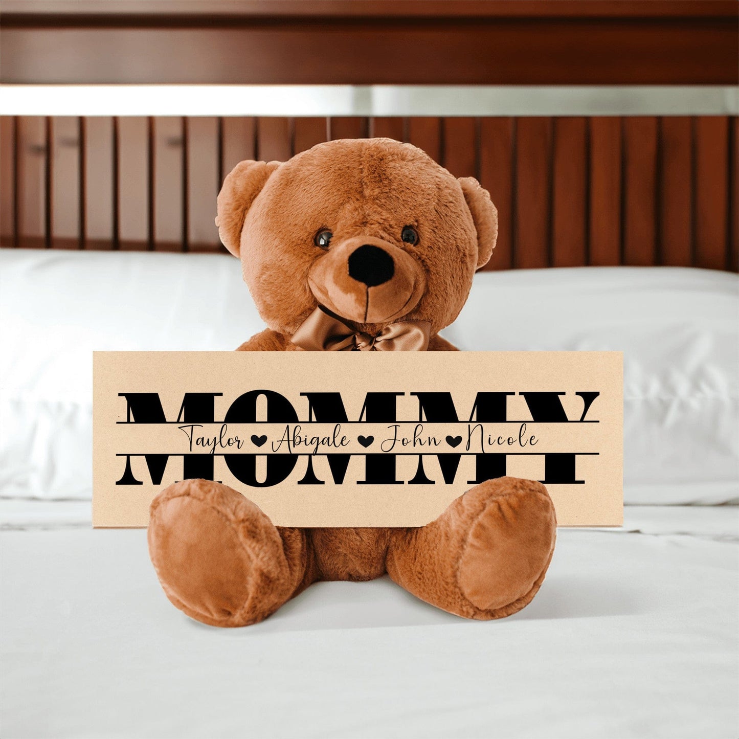 Personalized Teddy Bear Gift For Mommy