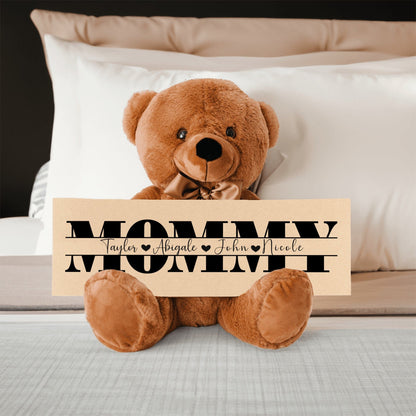 Personalized Teddy Bear Gift For Mommy