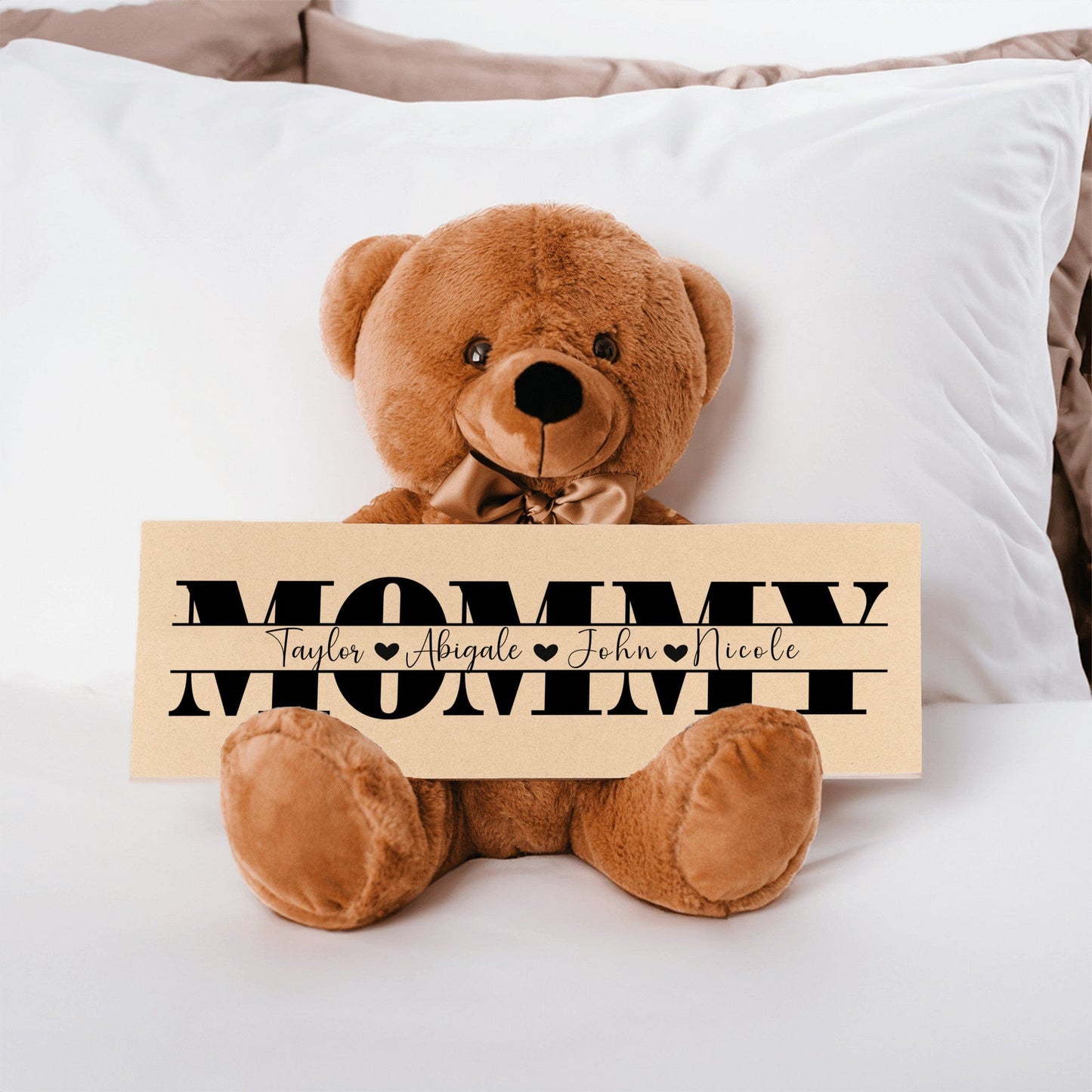 Personalized Teddy Bear Gift For Mommy