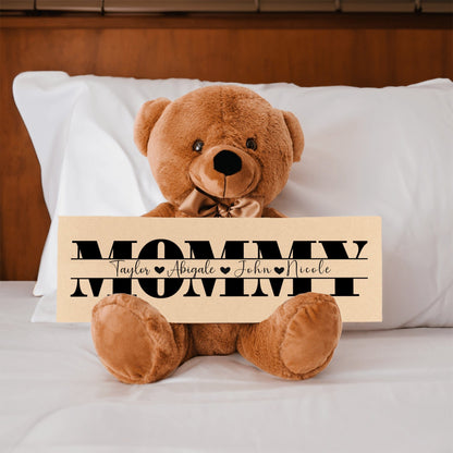 Personalized Teddy Bear Gift For Mommy