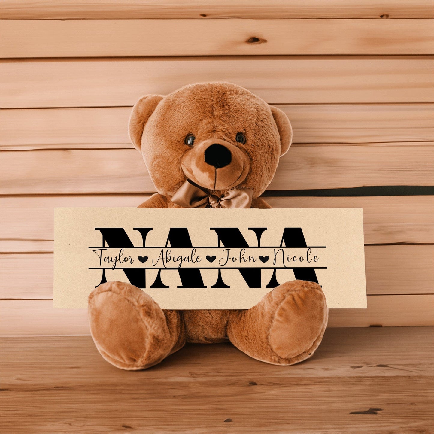 Personalized Teddy Bear Gift For Nana