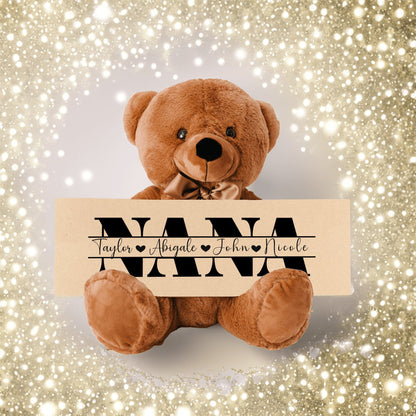 Personalized Teddy Bear Gift For Nana