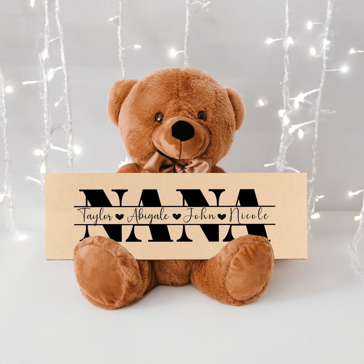 Personalized Teddy Bear Gift For Nana