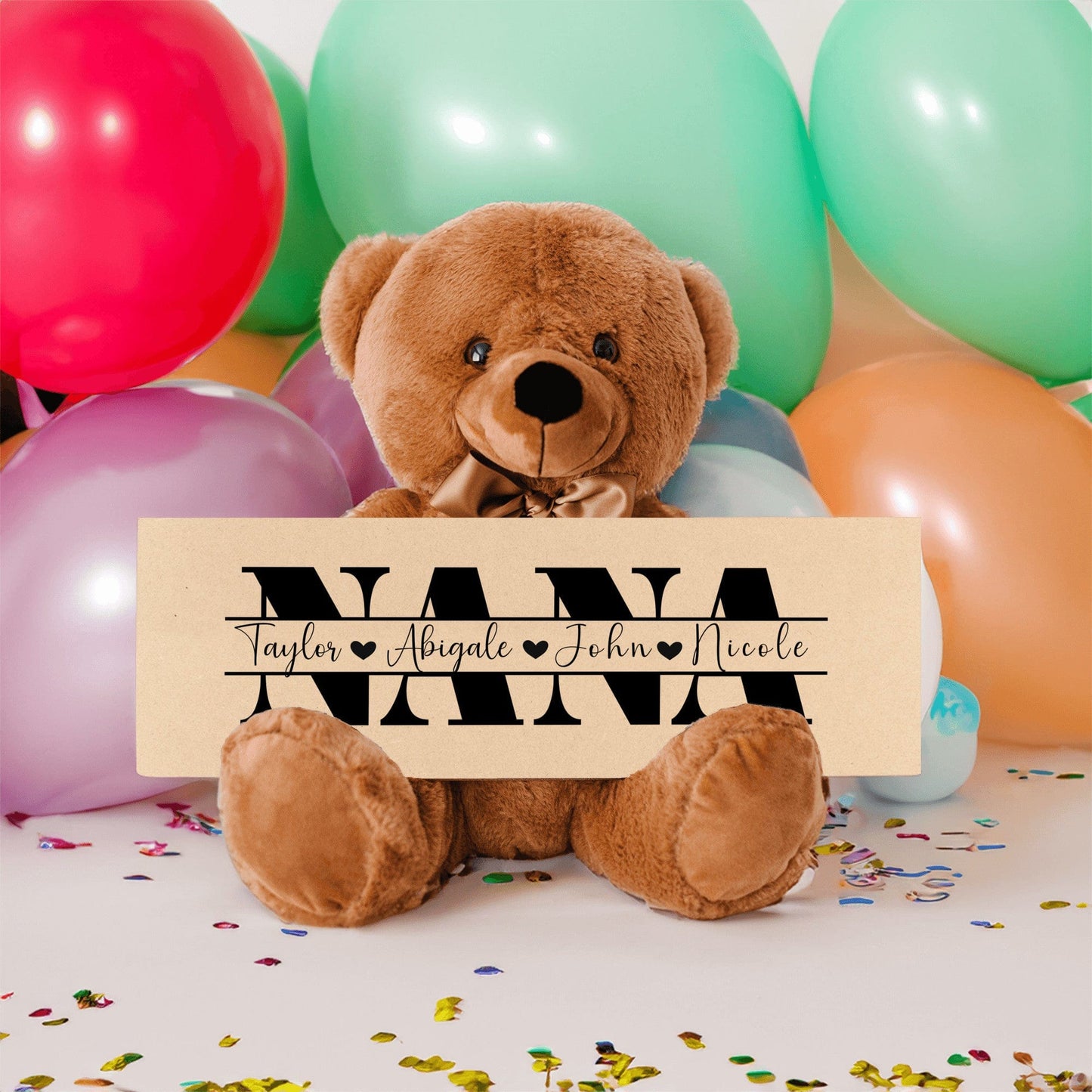 Personalized Teddy Bear Gift For Nana