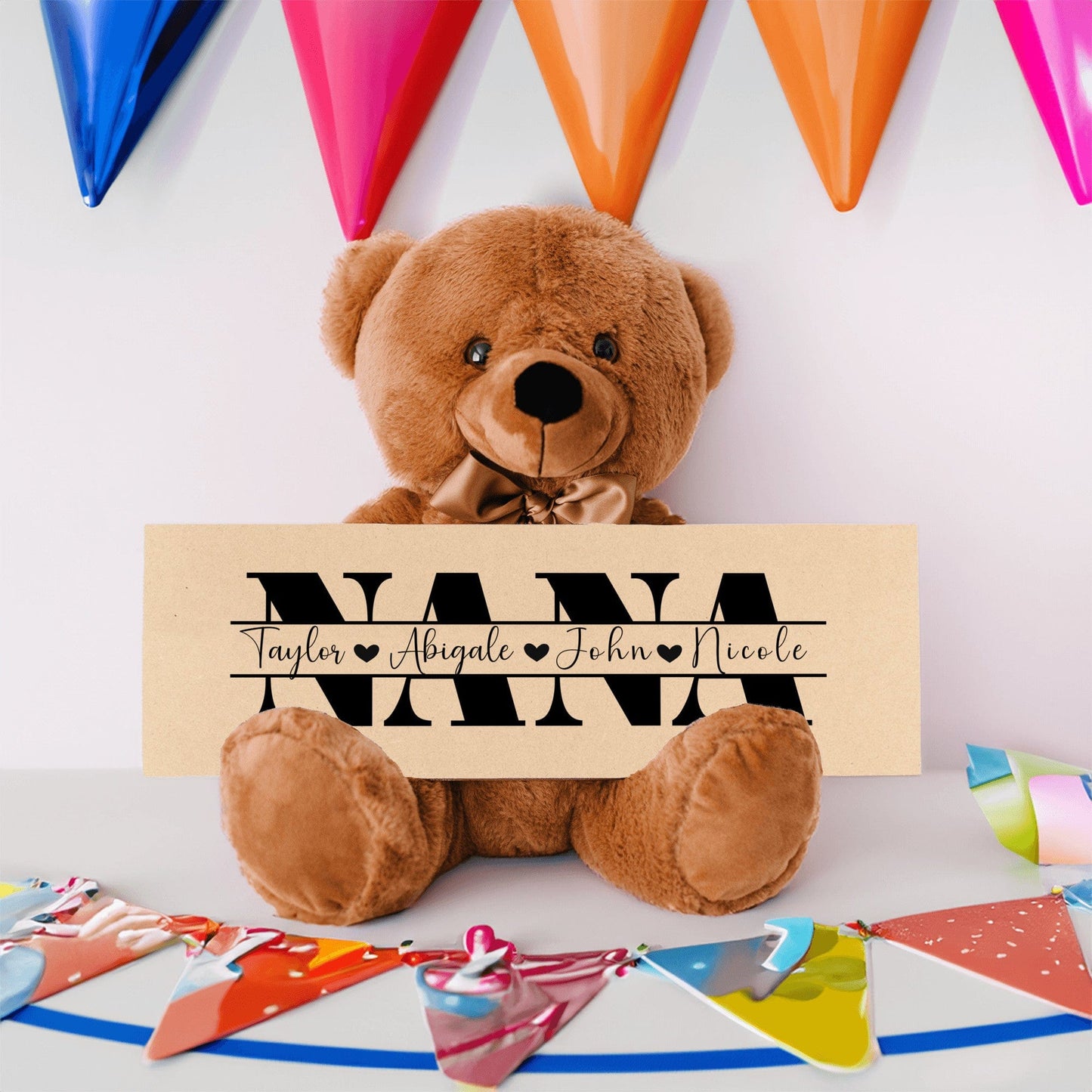 Personalized Teddy Bear Gift For Nana