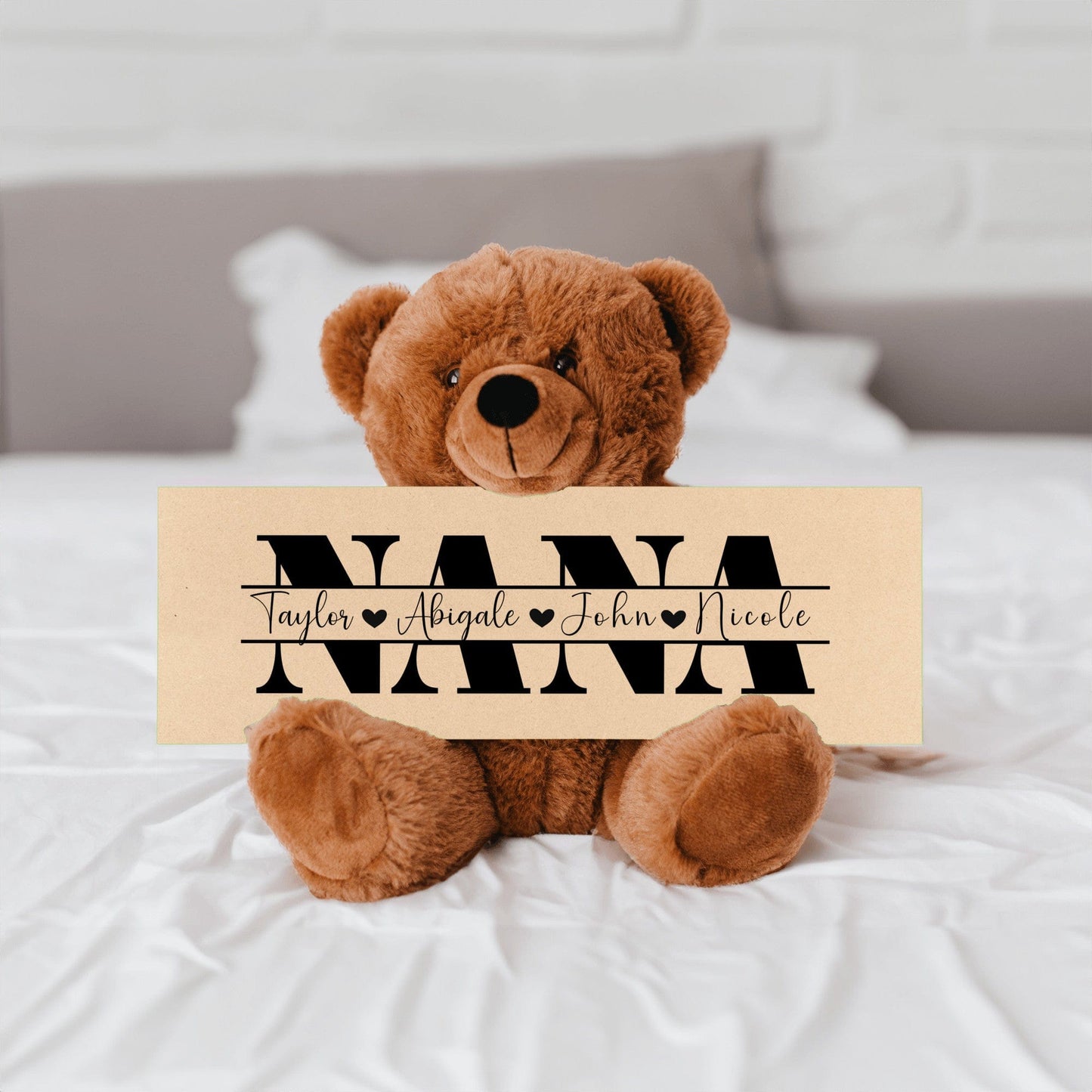 Personalized Teddy Bear Gift For Nana