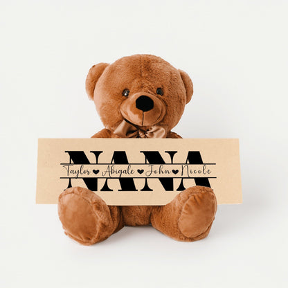 Personalized Teddy Bear Gift For Nana