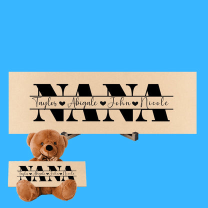 Personalized Teddy Bear Gift For Nana