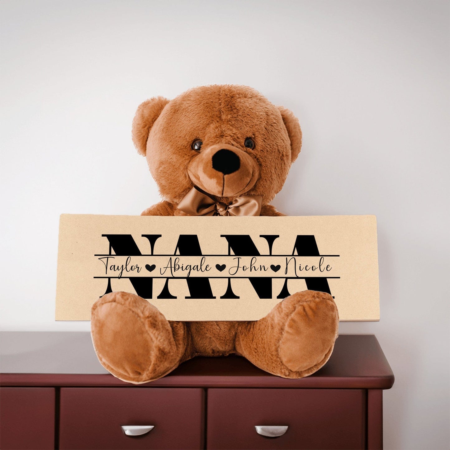 Personalized Teddy Bear Gift For Nana