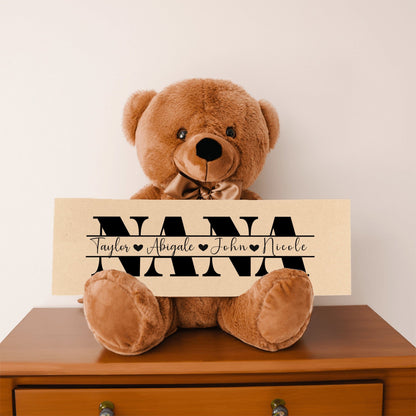 Personalized Teddy Bear Gift For Nana