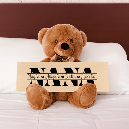 Personalized Teddy Bear Gift For Nana