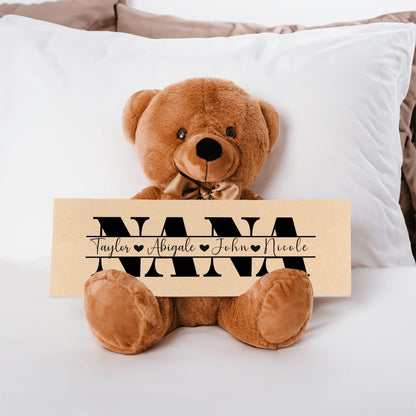 Personalized Teddy Bear Gift For Nana