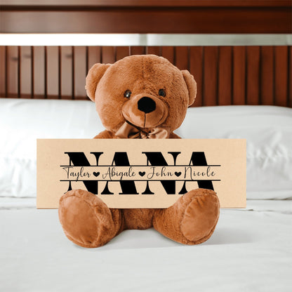 Personalized Teddy Bear Gift For Nana