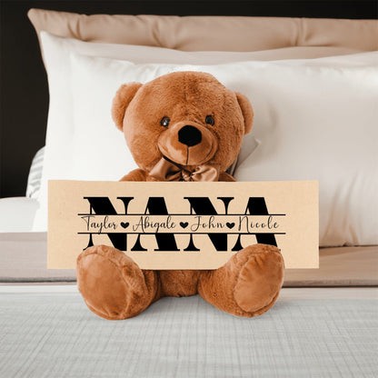 Personalized Teddy Bear Gift For Nana