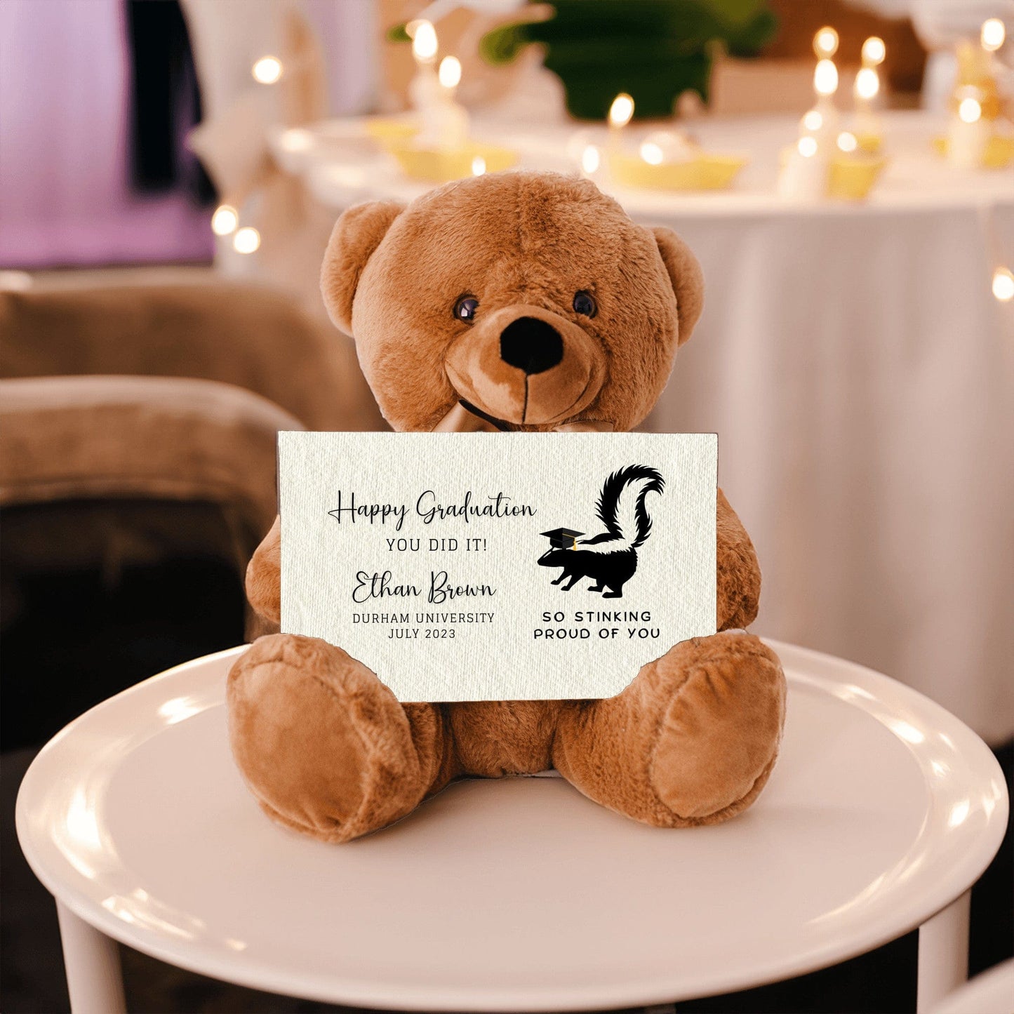 Personalized Graduation Teddy Bear Gift