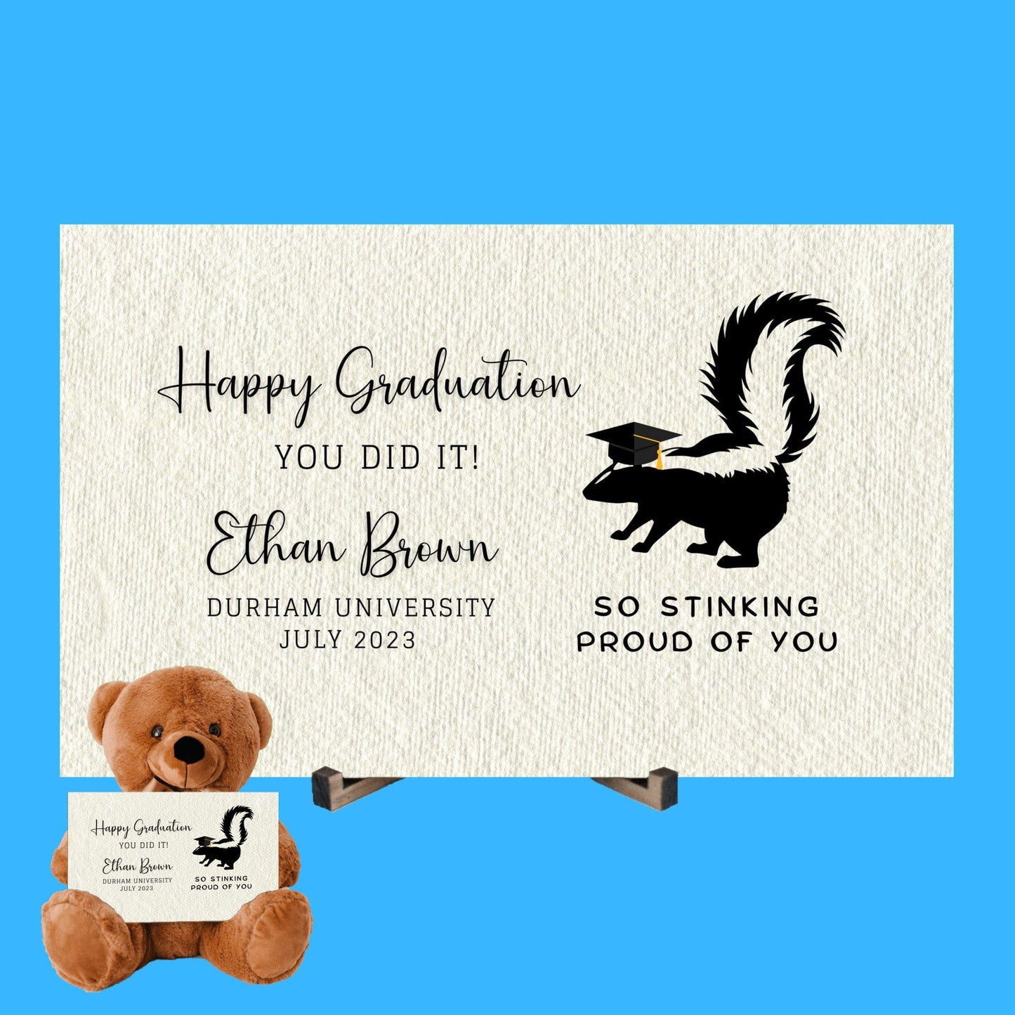 Personalized Graduation Teddy Bear Gift