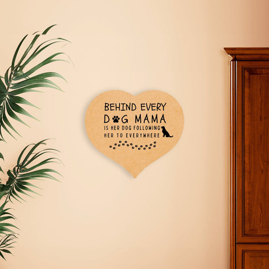 Heart Mdf Sign For Dog Mama