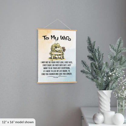 To My Wife Canvas Wall Art Gift