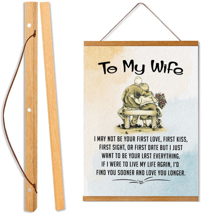 To My Wife Canvas Wall Art Gift