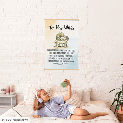 To My Wife Canvas Wall Art Gift