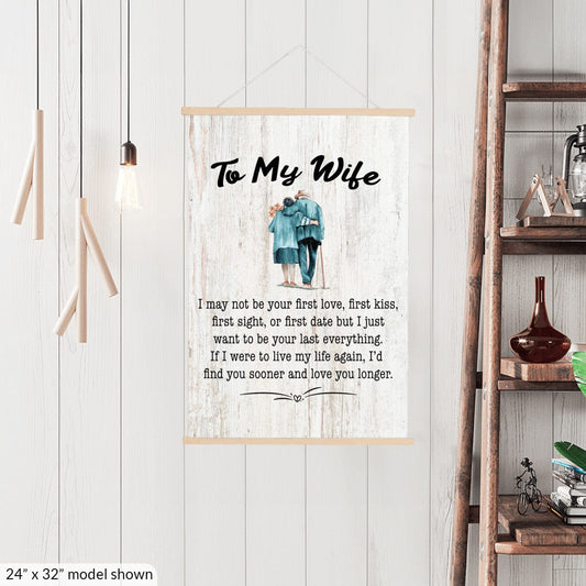 To My Wife Canvas Wall Art Gift