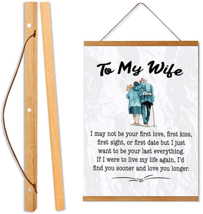 To My Wife Canvas Wall Art Gift