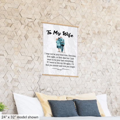 To My Wife Canvas Wall Art Gift