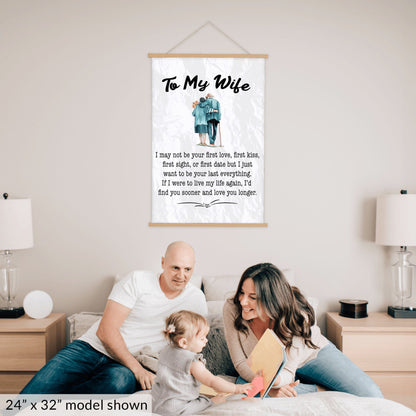 To My Wife Canvas Wall Art Gift