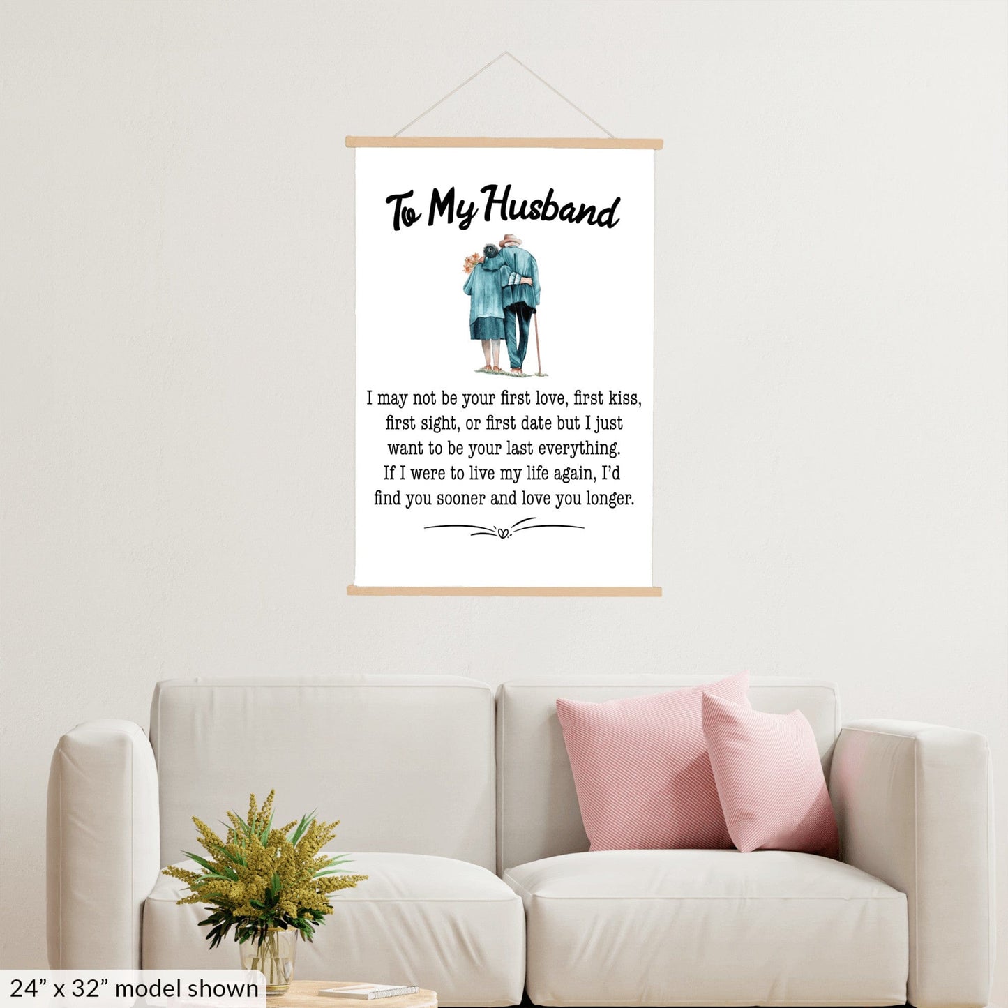 To My Husband Hanging Wall