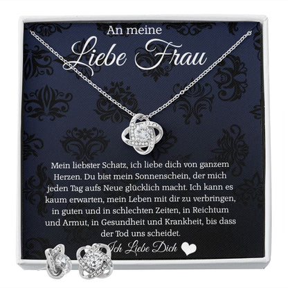 An Meine Liebe Frau, ich Liebe Dich, Valentine Gift For German Wife, German Gifts For Valentines Day