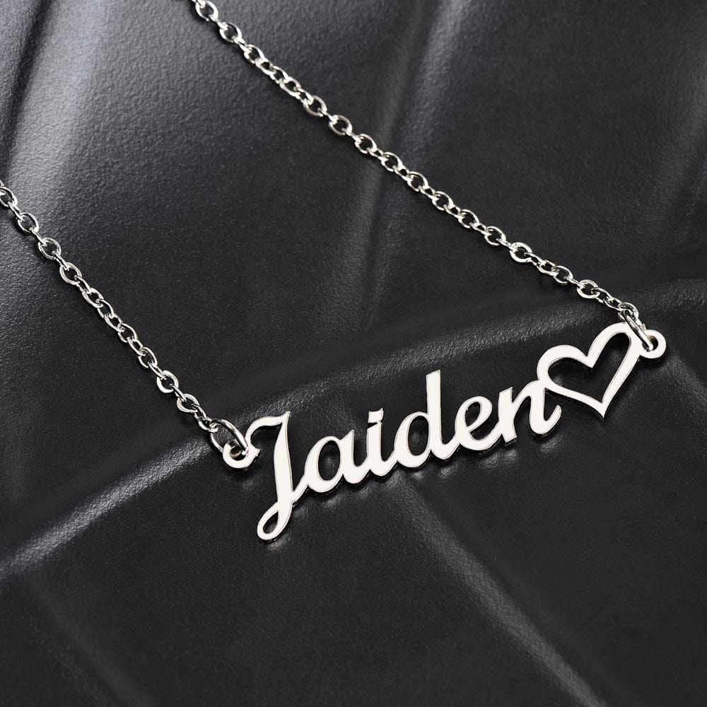 Personalized Heart Name Necklace - To My Beautiful Mother