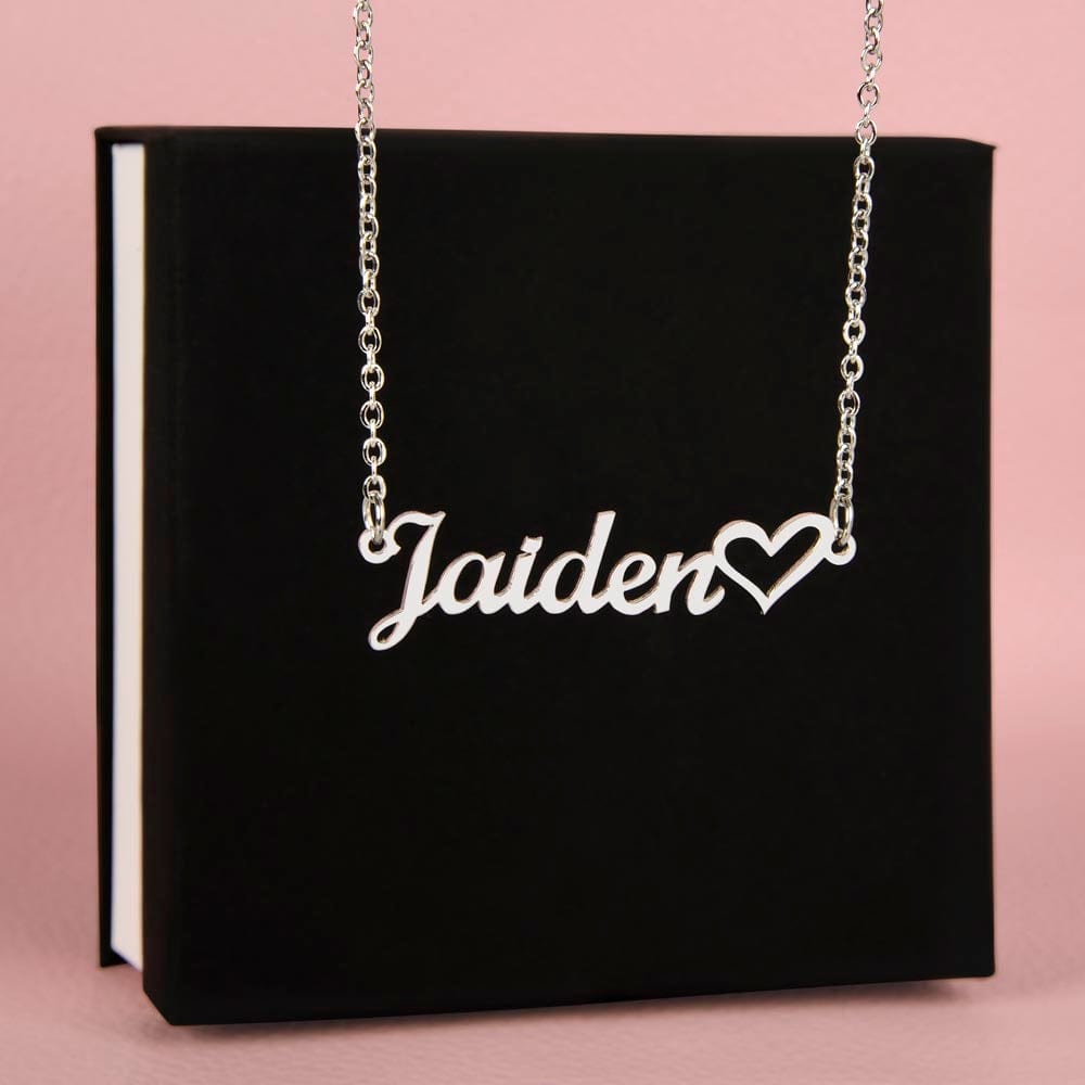 Personalized Heart Name Necklace - To My Beautiful Mother