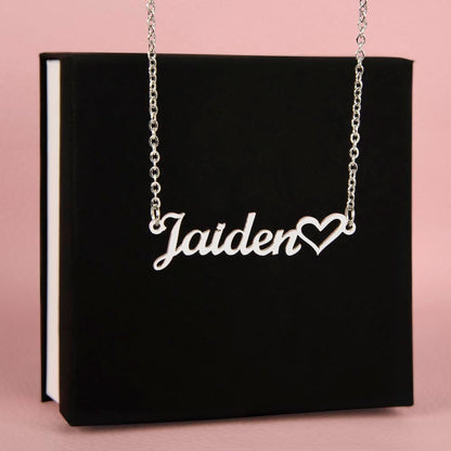 Personalized Heart Name Necklace - To My Beautiful Mother