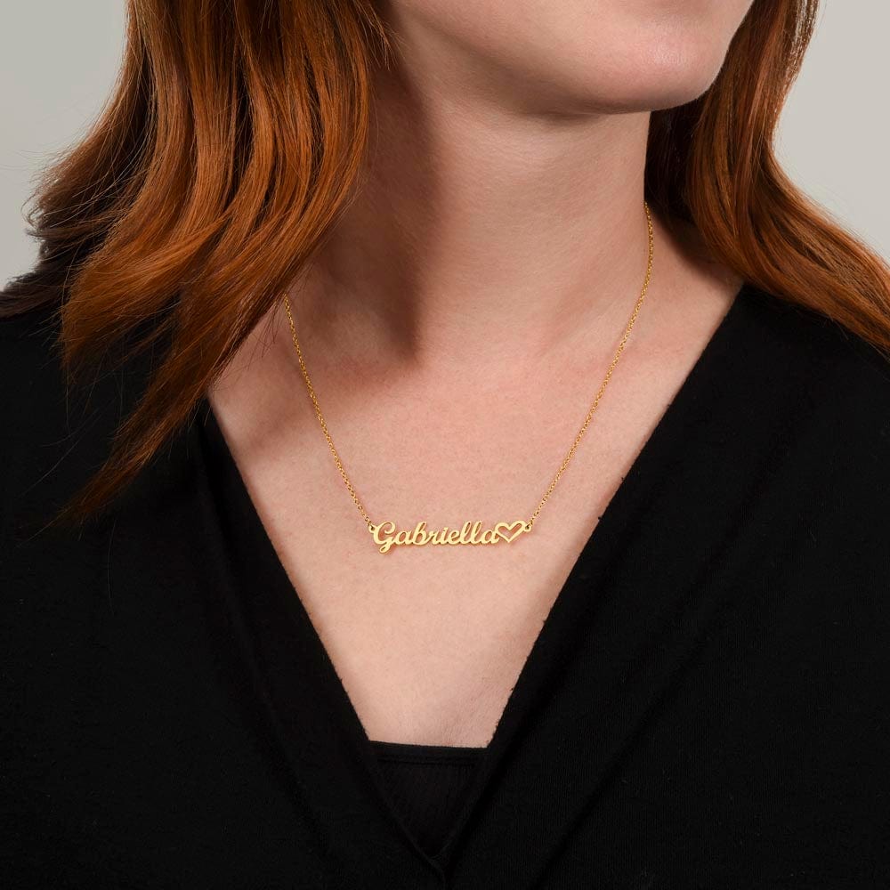 Personalized Heart Name Necklace - To My Beautiful Mother