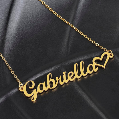Personalized Heart Name Necklace - To My Beautiful Mother